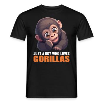 Gorillas Gorilla - Men's T-Shirt - black - Front - AI Model Male 178 light (178cm)
