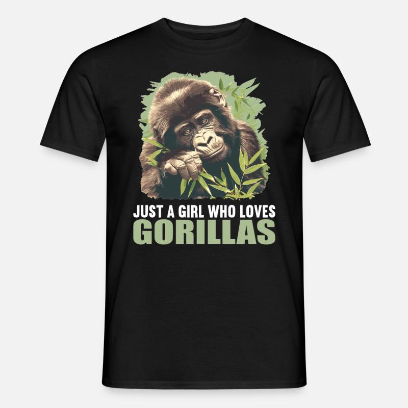 Gorillas Gorilla - Männer T-Shirt - Schwarz