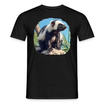 Mouffettes Mouffette - T-shirt homme - noir - Devant - AI Model Male 178 light (178cm)