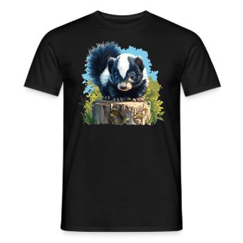 Mouffettes Mouffette - T-shirt homme - noir - Devant - AI Model Male 178 light (178cm)