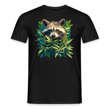 Ratons laveurs Raton laveur - T-shirt homme - noir - Devant - AI Model Male 178 light (178cm)