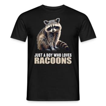 Ratons laveurs Raton laveur - T-shirt homme - noir - Devant - AI Model Male 178 light (178cm)