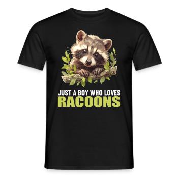 Ratons laveurs Raton laveur - T-shirt homme - noir - Devant - AI Model Male 178 light (178cm)