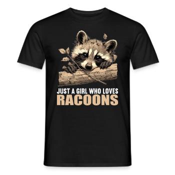 Ratons laveurs Raton laveur - T-shirt homme - noir - Devant - AI Model Male 178 light (178cm)