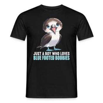 Blue-footed booby - Men's T-Shirt - black - Front - AI Model Male 178 light (178cm)
