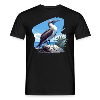 Blue-footed booby - Men's T-Shirt - black - Front - AI Model Male 178 light (178cm)