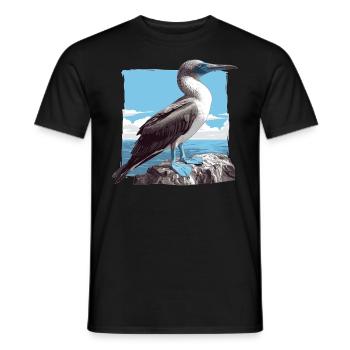 Blue-footed booby - Men's T-Shirt - black - Front - AI Model Male 178 light (178cm)
