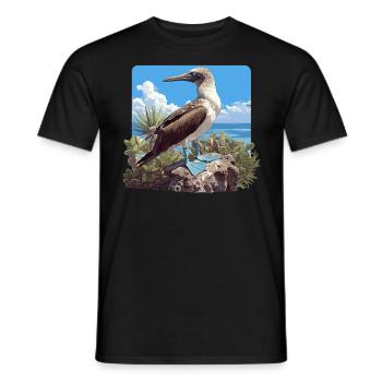 Blue-footed booby - Men's T-Shirt - black - Front - AI Model Male 178 light (178cm)