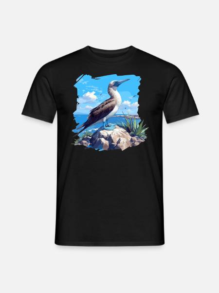 Blue-footed booby - Men's T-Shirt - black