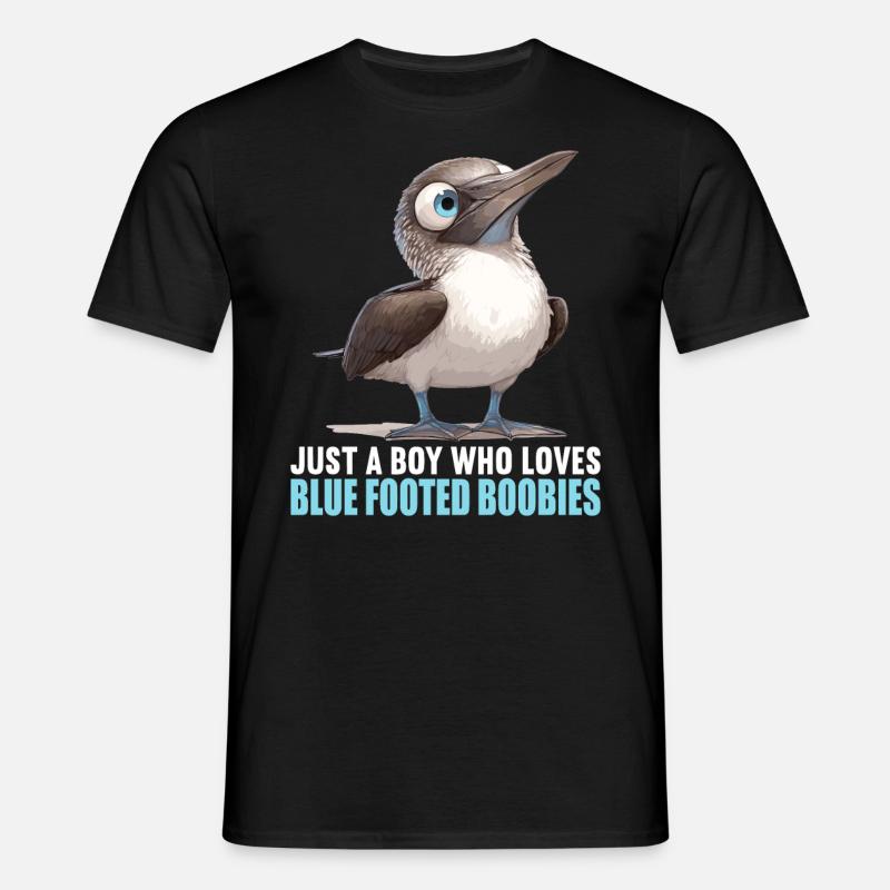 Blaufußtölpel - Männer T-Shirt - Schwarz