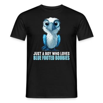 Blue-footed booby - Men's T-Shirt - black - Front - AI Model Male 178 light (178cm)