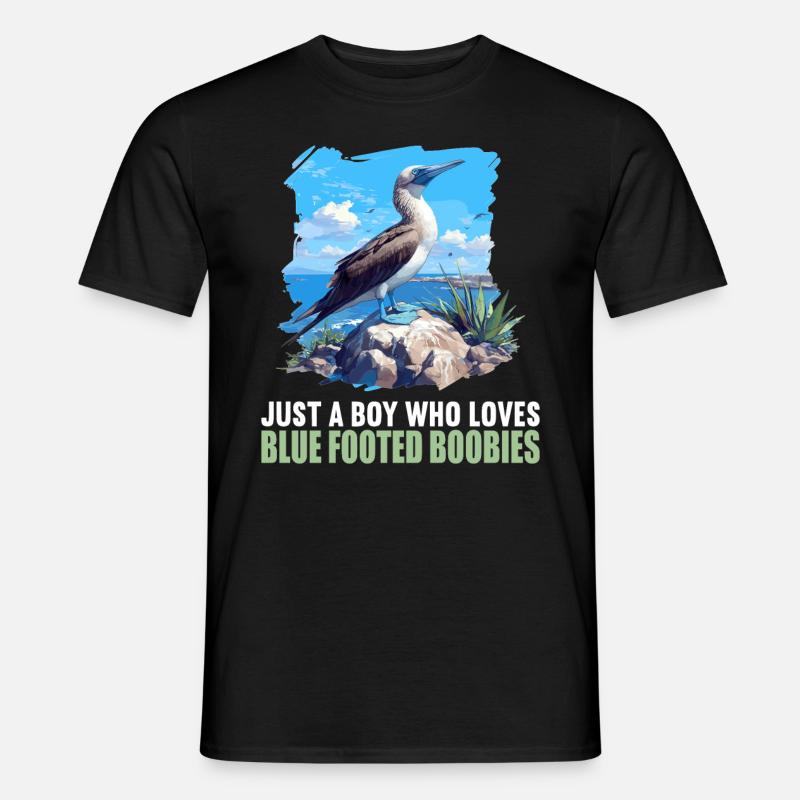 Blaufußtölpel - Männer T-Shirt - Schwarz