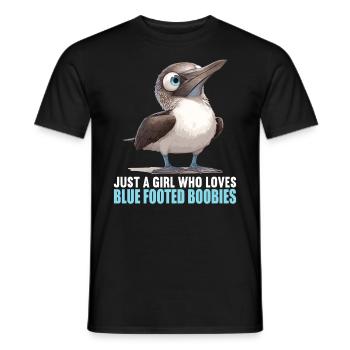 Blaufußtölpel - Männer T-Shirt - Schwarz - Vorne - AI Model Male 178 light (178cm)