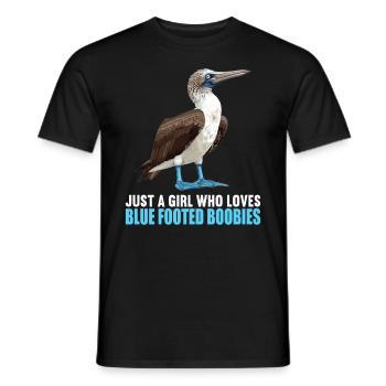 Blue-footed booby - Men's T-Shirt - black - Front - AI Model Male 178 light (178cm)
