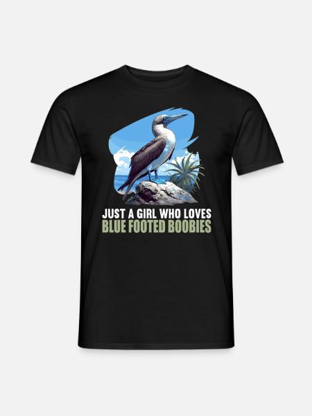 Blue-footed booby - Men's T-Shirt - black