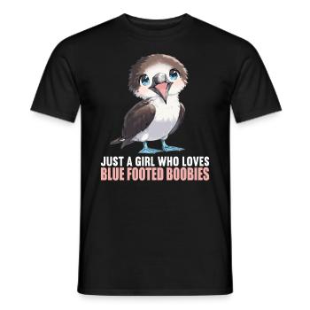 Blue-footed booby - Men's T-Shirt - black - Front - AI Model Male 178 light (178cm)