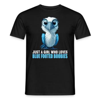 Blue-footed booby - Men's T-Shirt - black - Front - AI Model Male 178 light (178cm)