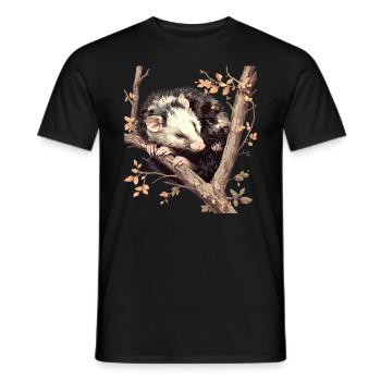 Opossum Opossums - Männer T-Shirt - Schwarz - Vorne - AI Model Male 178 light (178cm)