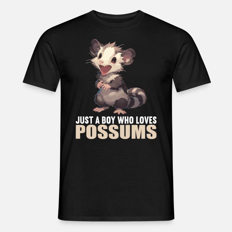 Opossum Opossums - Männer T-Shirt - Schwarz
