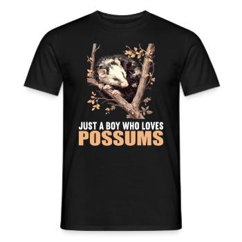 Opossum Opossums - Männer T-Shirt - Schwarz - Vorne - AI Model Male 178 light (178cm)