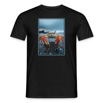 Crab Crab - Men's T-Shirt - black - Front - AI Model Male 178 light (178cm)