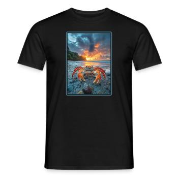 Crab Crab - Men's T-Shirt - black - Front - AI Model Male 178 light (178cm)