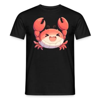 Crab Crab - Men's T-Shirt - black - Front - AI Model Male 178 light (178cm)