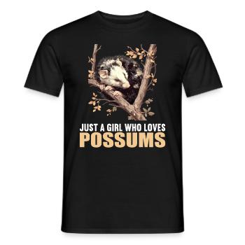 Opossum Opossums - Männer T-Shirt - Schwarz - Vorne - AI Model Male 178 light (178cm)