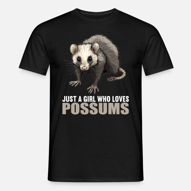 Opossum Opossums - Männer T-Shirt - Schwarz