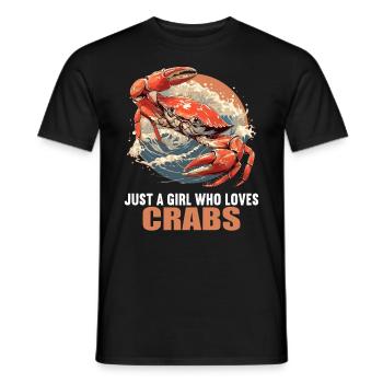 Crab Crab - Men's T-Shirt - black - Front - AI Model Male 178 light (178cm)