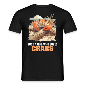 Crab Crab - Men's T-Shirt - black - Front - AI Model Male 178 light (178cm)