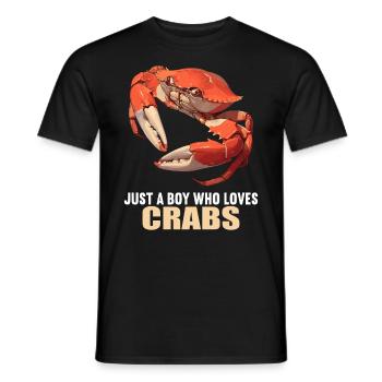 Crab Crab - Men's T-Shirt - black - Front - AI Model Male 178 light (178cm)