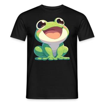 Grenouilles Grenouilles - T-shirt homme - noir - Devant - AI Model Male 178 light (178cm)