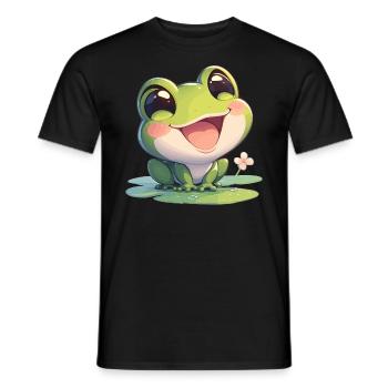 Grenouilles Grenouilles - T-shirt homme - noir - Devant - AI Model Male 178 light (178cm)