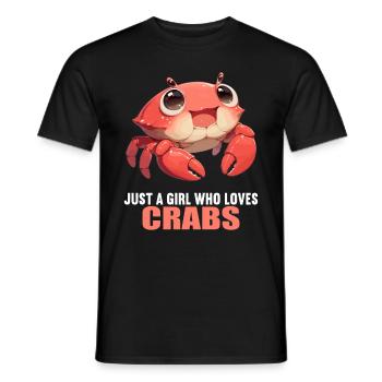 Krabbe Krabben - Männer T-Shirt - Schwarz - Vorne - AI Model Male 178 light (178cm)