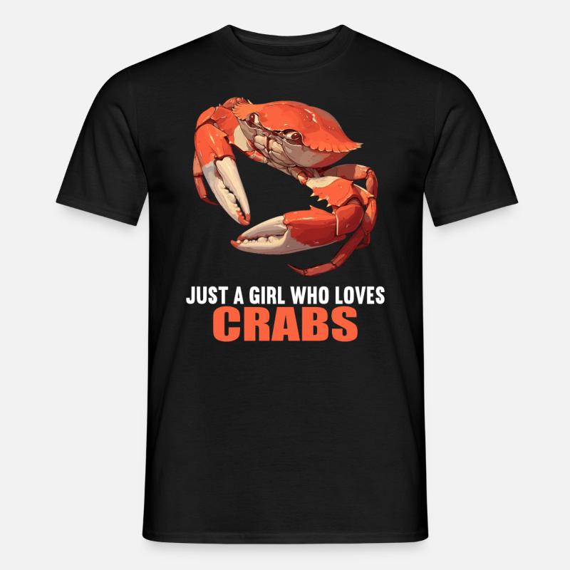 Krabbe Krabben - Männer T-Shirt - Schwarz