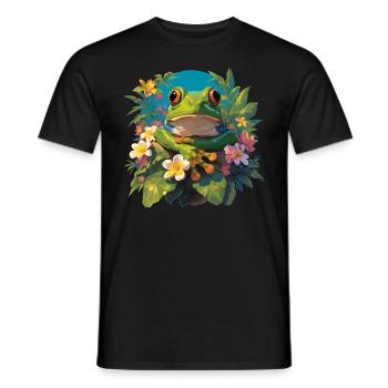 Grenouilles Grenouilles - T-shirt homme - noir - Devant - AI Model Male 178 light (178cm)