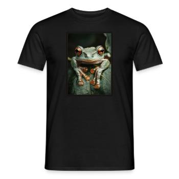 Grenouilles Grenouilles - T-shirt homme - noir - Devant - AI Model Male 178 light (178cm)