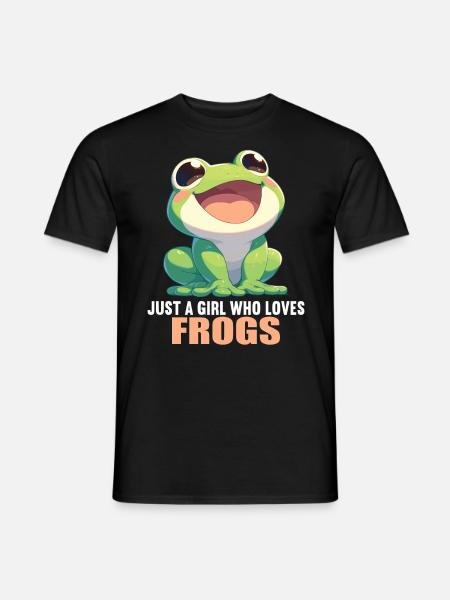 Frosch Frösche - Männer T-Shirt - Schwarz