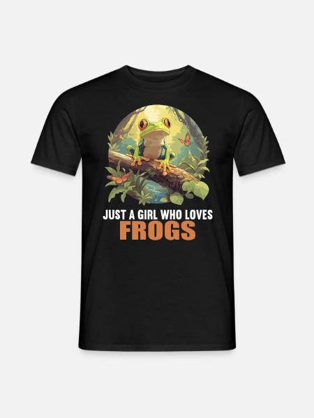 Frosch Frösche - T-shirt herr - svart