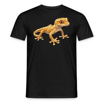 Geckos Gecko - Männer T-Shirt - Schwarz - Vorne - AI Model Male 178 light (178cm)