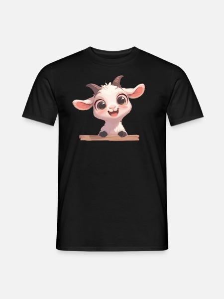 Ziegen Ziege - Männer T-Shirt - Schwarz