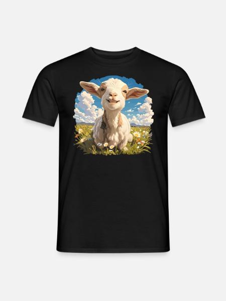 goats goat - Men's T-Shirt - black