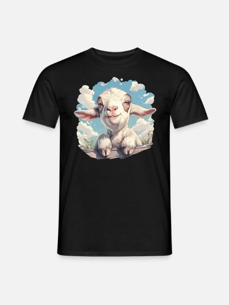 goats goat - Men's T-Shirt - black