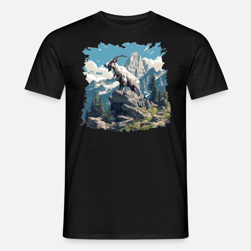 goats goat - Men's T-Shirt - black