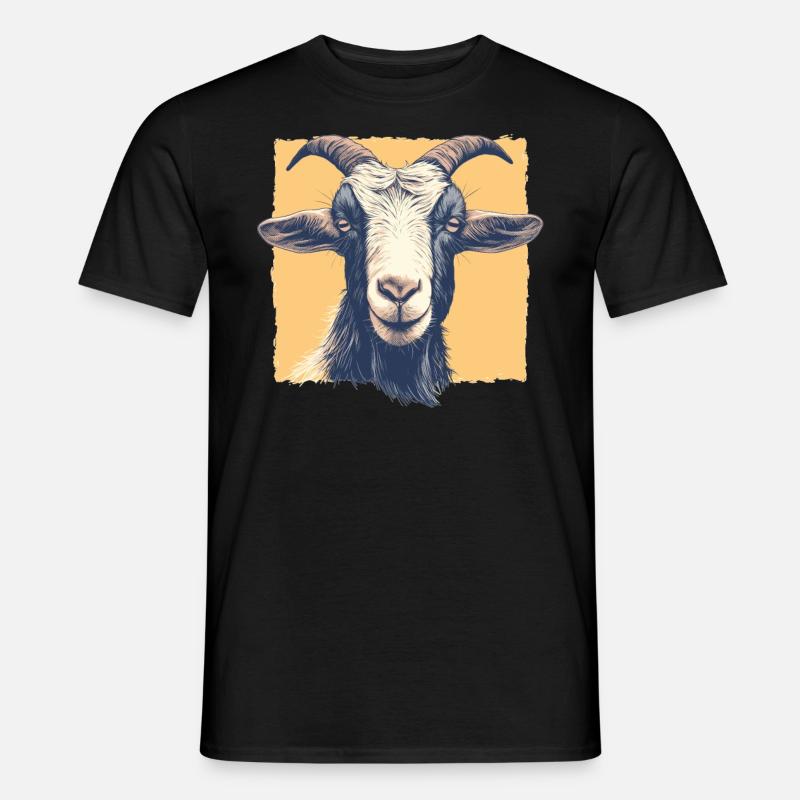 goats goat - Men's T-Shirt - black