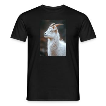 Ziegen Ziege - Männer T-Shirt - Schwarz - Vorne - AI Model Male 178 light (178cm)