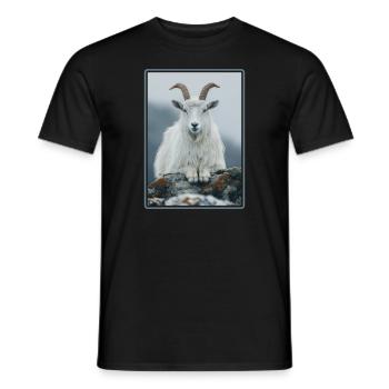 Ziegen Ziege - Männer T-Shirt - Schwarz - Vorne - AI Model Male 178 light (178cm)