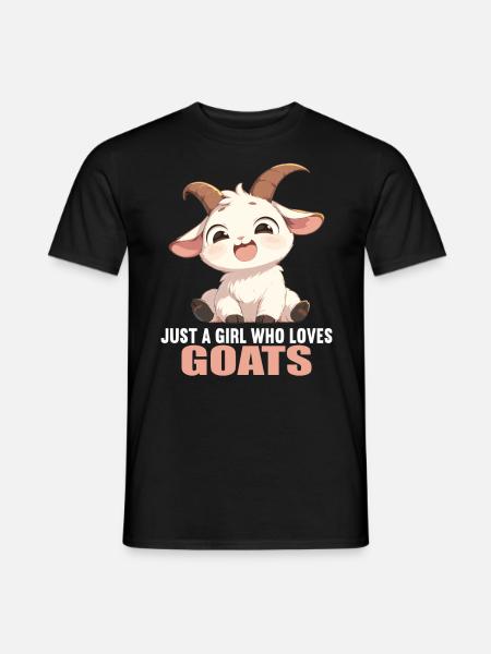 Ziegen Ziege - Männer T-Shirt - Schwarz