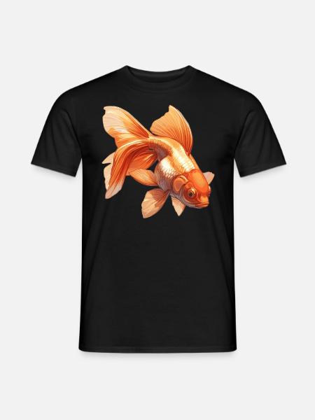 poisson rouge - T-shirt homme - noir